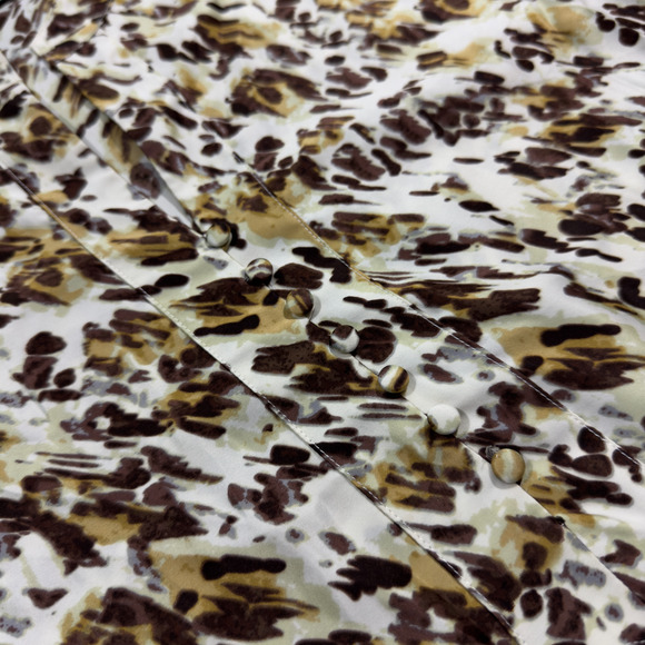 Chico's Blouse Top Womens XL Multicolor Floral Long Sleeve 100% Polyester Preppy - Picture 3 of 7